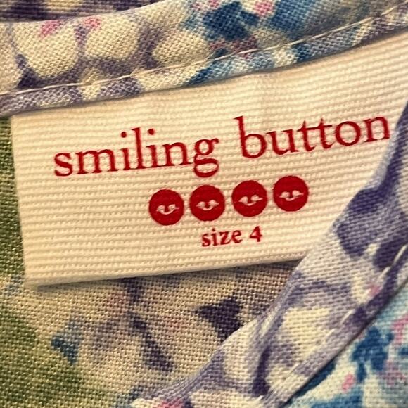 Smiling Button NWT Hydrangea Sunday Dress. Size 4 - Picture 2 of 6